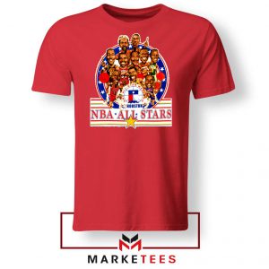 New NBA 1989 All Star Red Tshirt