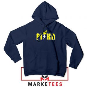 New Pika Pokemon Designs Navy Blue Hoodie