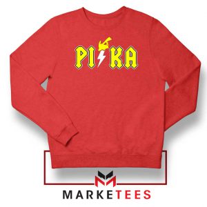 New Pika Pokemon Designs Red Sweatshirt