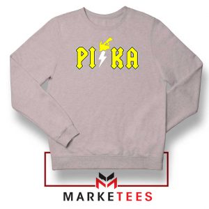 New Pika Pokemon Designs Sport Grey Sweatshirt