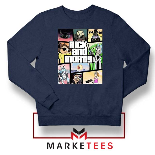 Rick and Morty GTA Parody T-Shirt