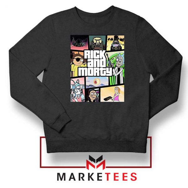 New Rick and Morty GTA Logo Sweatshirt