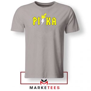 Pika Pokemon Designs Sport Grey Tshirt