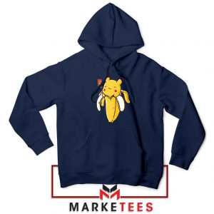 Pikachu Banana Navy Blue Hoodie