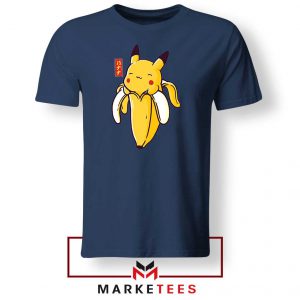 Pikachu Banana Navy Blue Tshirt
