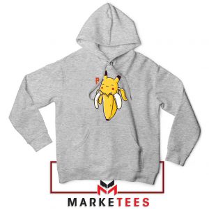 Pikachu Banana Sport Grey Hoodie