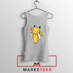 Pikachu Banana Sport Grey Tank Top