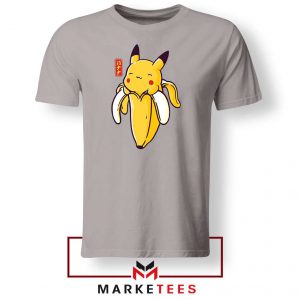 Pikachu Banana Sport Grey Tshirt