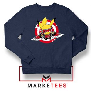 Pikachu The Falcon Design Navy Blue Sweater