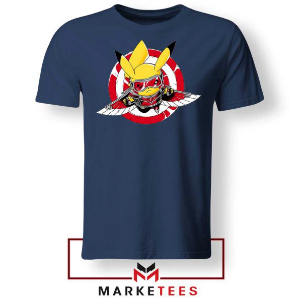 Pikachu The Falcon Design Navy Blue Tee