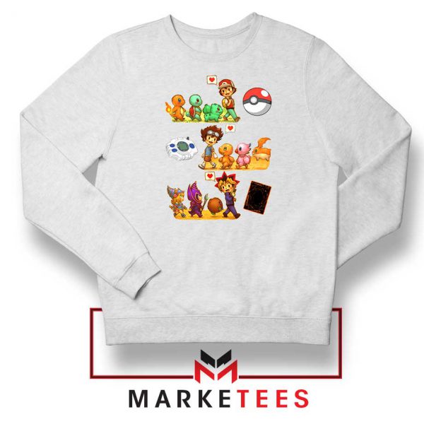 Pokemon Digimon Anime Series Sweater