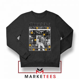 Queen Freddie Grid Designs Black Sweater