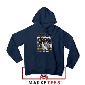 Queen Freddie Grid Designs Navy Blue Hoodie