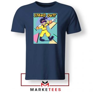 Rock Star Max Powerline Navy Tee