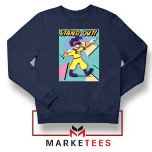 Rock Star Powerline Navy Blue Sweatshirt