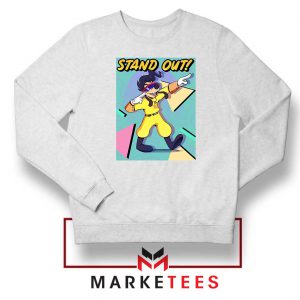 Rock Star Powerline White Sweatshirt