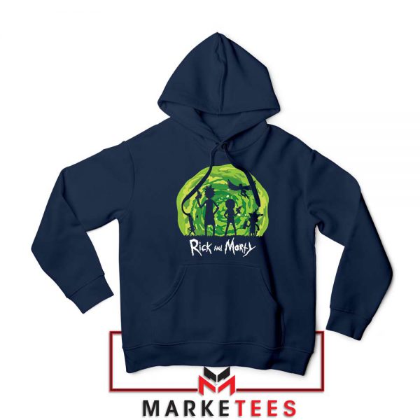 Schwifty Patrol Squad Navy Blue Hoodie