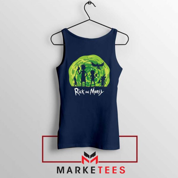 Schwifty Patrol Squad Navy Blue Tank Top