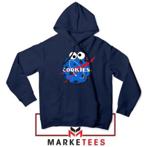 Space Cookies Funny Navy Blue Hoodie