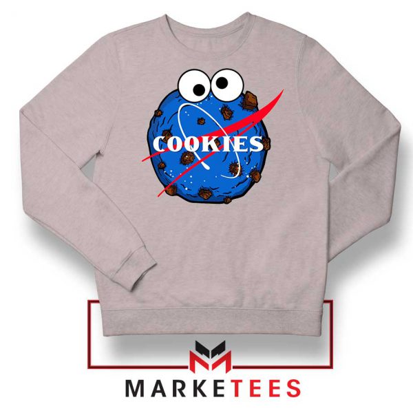 Space Cookies Funny Sport Grey Sweatshirt