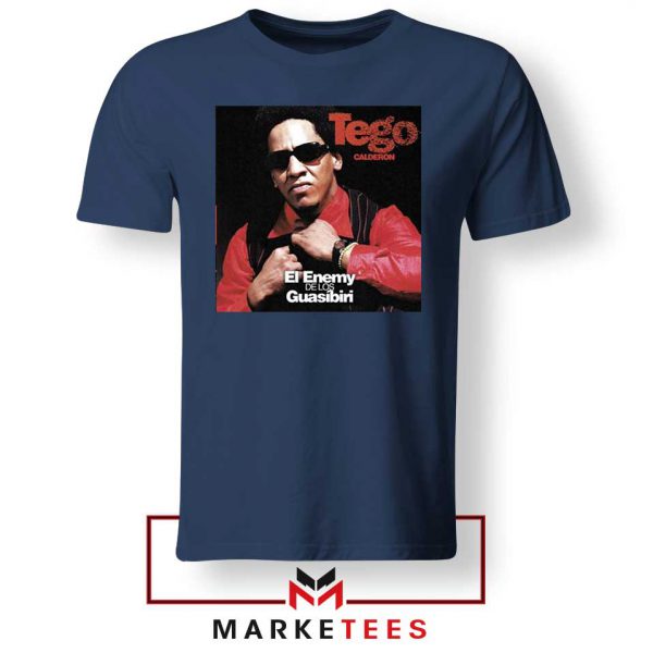 Tego Calderon First Album Navy Blue Tshirt