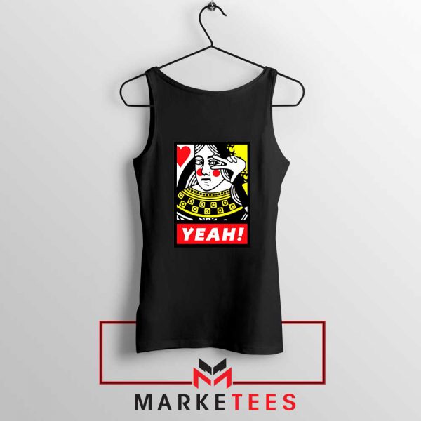 Yeah Poker Queen Design Tank Top