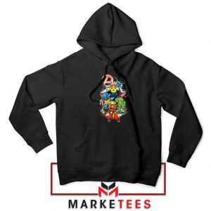 Avengers Pokemon Superhero Black Hoodie