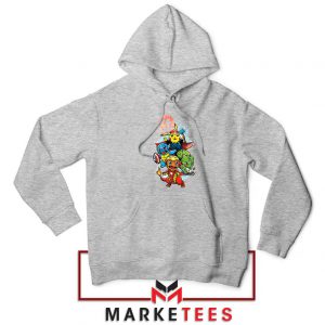 Avengers Pokemon Superhero Sport Grey Hoodie