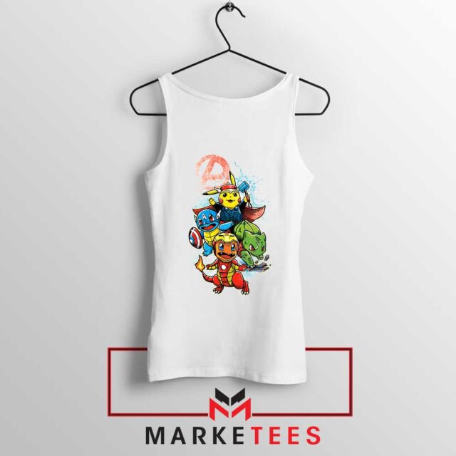 Save 4 Avengers Pokemon Superhero Tank Top Video Game - Limited