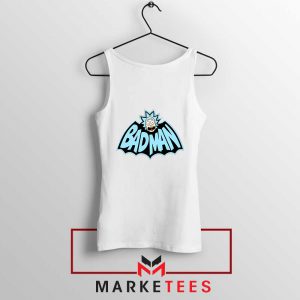 Bad Man Logo Rick and Morty White Tank Top