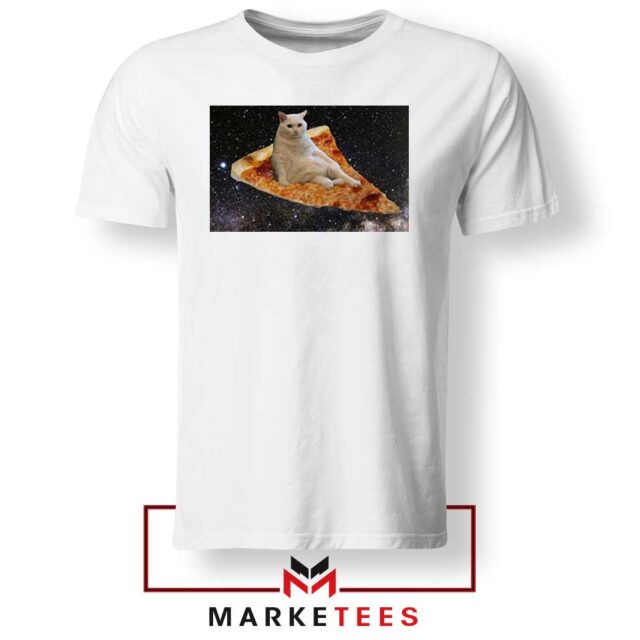 Get 2 Cat Pizza Funny Design Tshirt Space Animals - Expressively