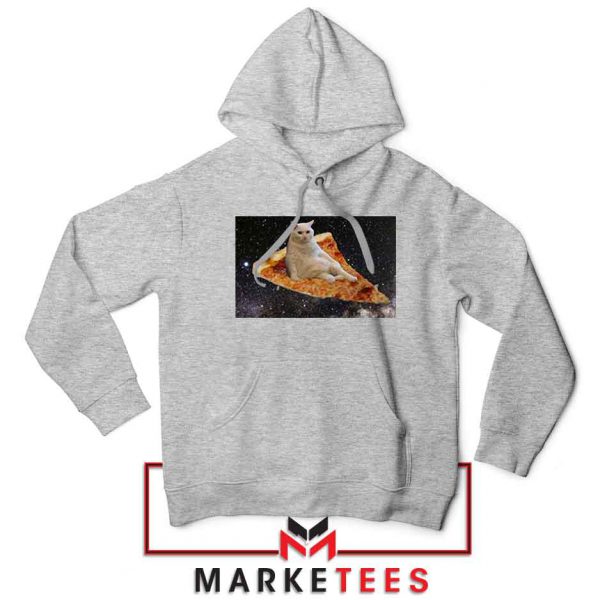 Cat Pizza Funny Graphic Grey Jacket