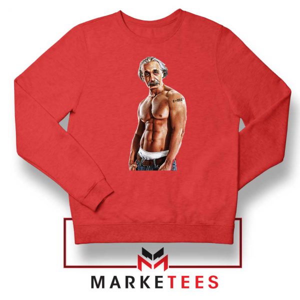 Einstein Equation Mass Tattoo Red Sweater