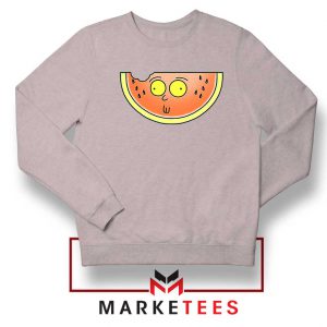 Funny Watermelon Morty Grey Sweater