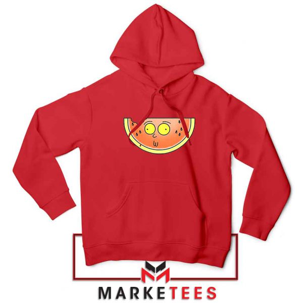 Funny Watermelon Morty Red Hoodie