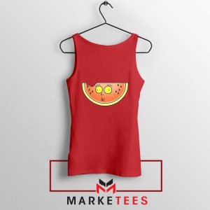 Funny Watermelon Morty Red Tank Top
