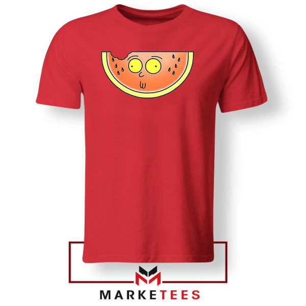 Funny Watermelon Morty Red Tee
