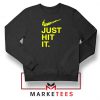 Just Hit It Logo Parody Graphic Sweater