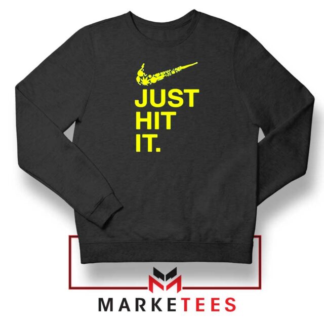 Buy Just Hit It Logo Parody Graphic Sweater -Limited