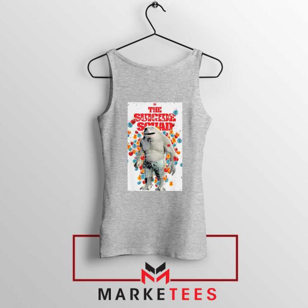 King Shark Poster Grey Tank Top