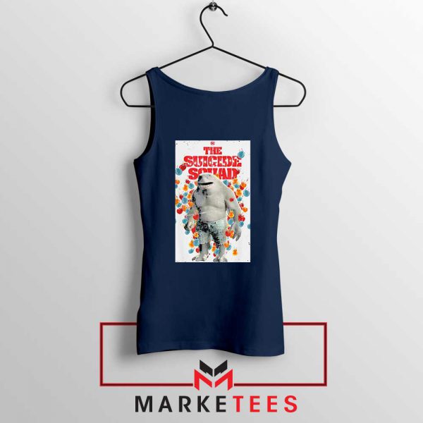 King Shark Poster Navy Blue Tank Top