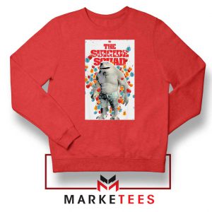 King Shark Poster Red Sweatshirt