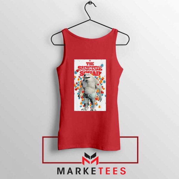 King Shark Poster Red Tank Top