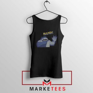 King Shark Says Hand Black Tank Top