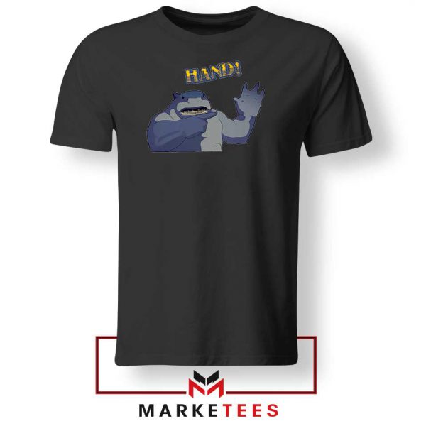 King Shark Says Hand Black Tee