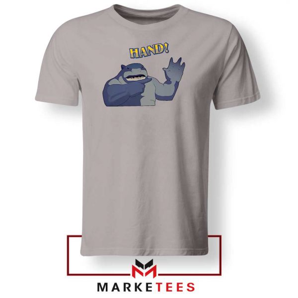 King Shark Says Hand Grey Tee