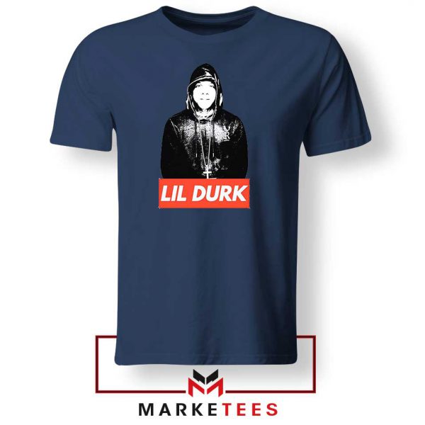 Lil Durk Chicago Rapper Navy Tee