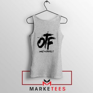 Lil Durk OTF Rap Group Grey Tank Top