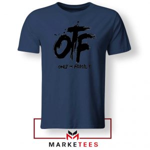 Lil Durk OTF Rap Group Navy Tshirt