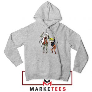 Naruto Rick Morty Design Grey Jacket